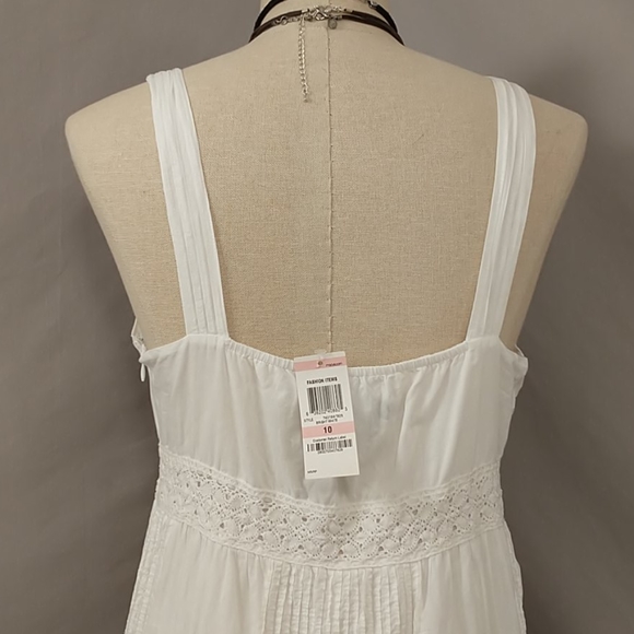 Bohemian White Cotton Dress Summer Flowing Maxi - Picture 5 of 8